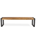 Reclaimed Mango wood Bench with Metal legs